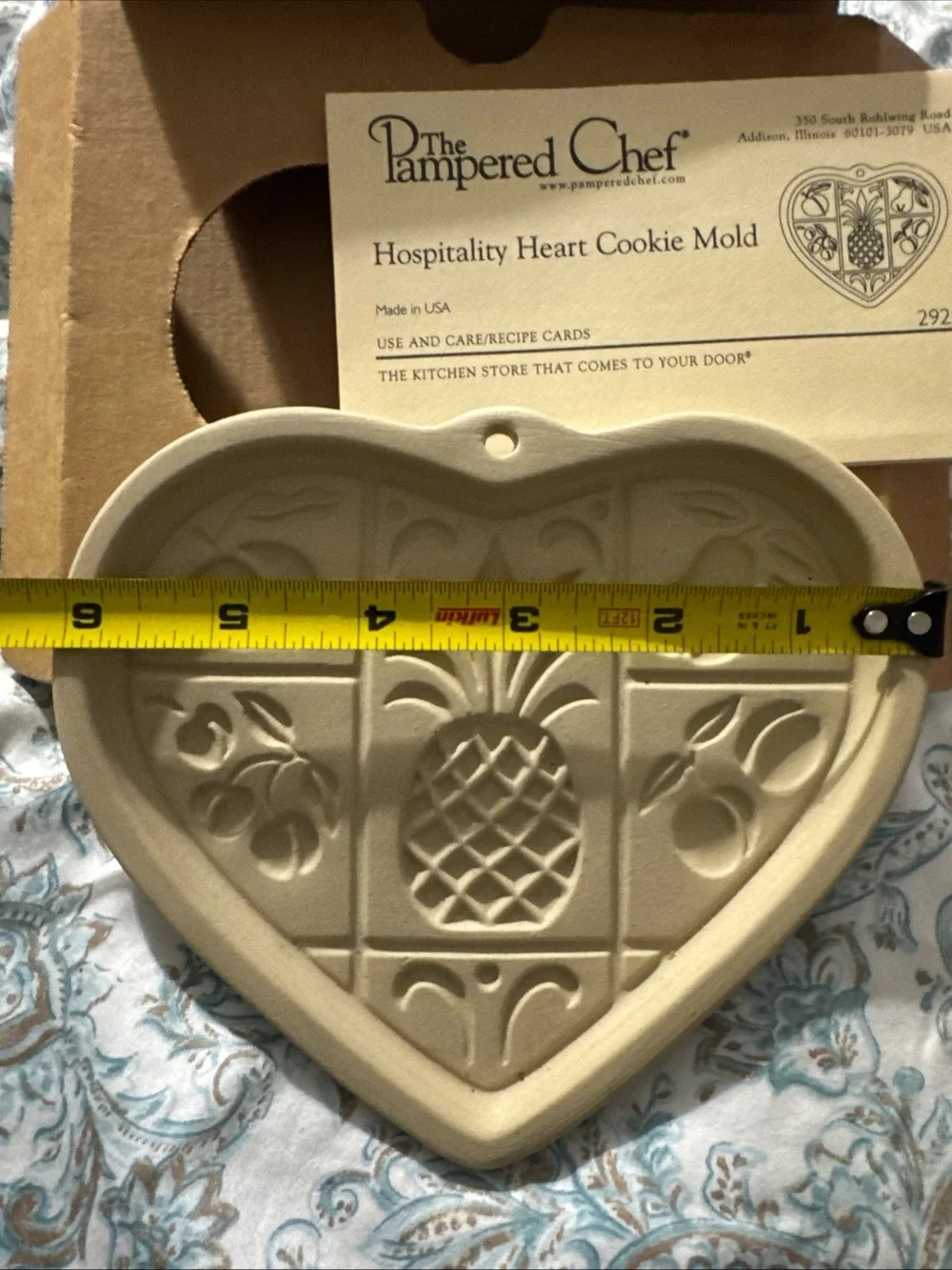 Pampered Chef Hospitality Heart Cookie Mold